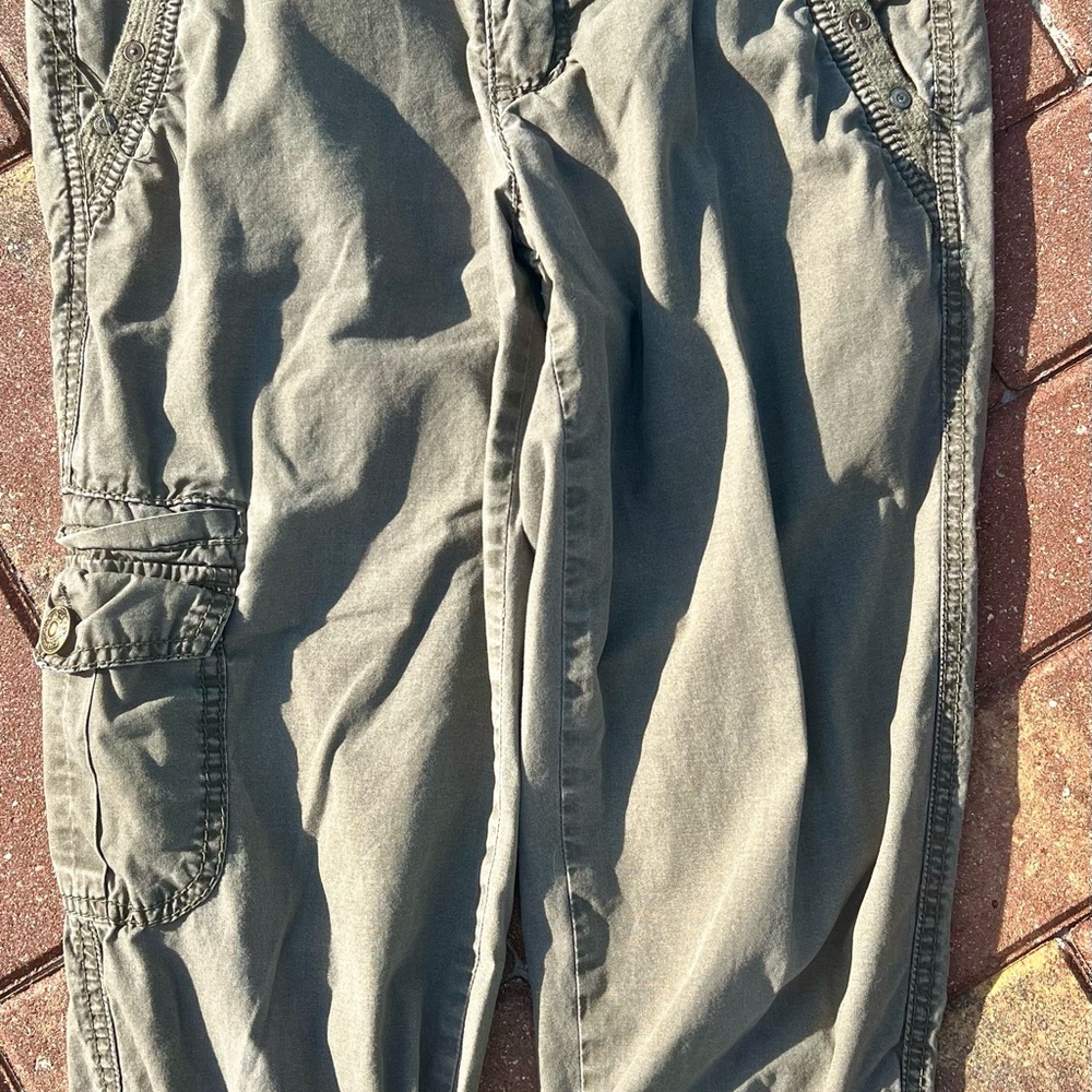 Vintage America Green Cropped Pants